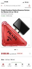 Prada “PARADOXE RADICAL ESSENCE”, 3.0oz Women’s Perfume Brand New In Box