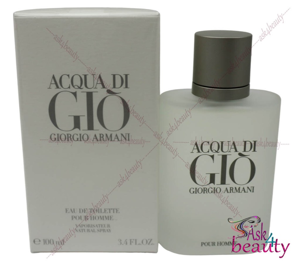 Acqua Di Gio by Giorgio Armani 3.4 oz/100 ml EDT Spray for Men – New in Box