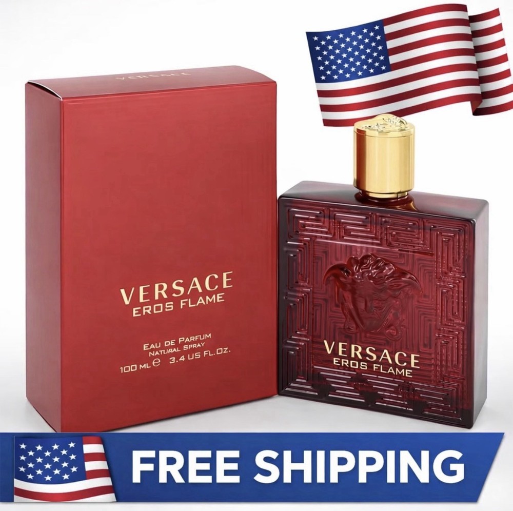 Versace Eros Flame by Versace 3.4 oz EDP Cologne for Men New In Box