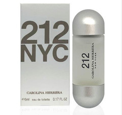 NEW Carolina Herrera 212 NYC EDT 0.17oz/5ml Mini – Collector Size! 100% Authenti