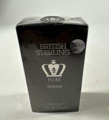 BRITISH STERLING HIM RESERVE eau de toilette 3.8 fl oz Spray for MEN SEALED