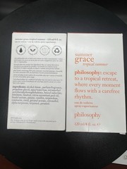 2x Philosophy Summer Grace Tropical Summer Eau de Toilette Spray, 120 ml/4 fl oz