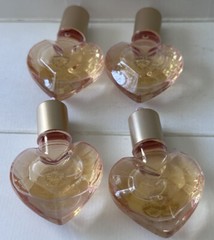 MY SECRET by Kathy Hilton 4 x .25 oz Heart Shaped Perfume Roll-On For Women NEW