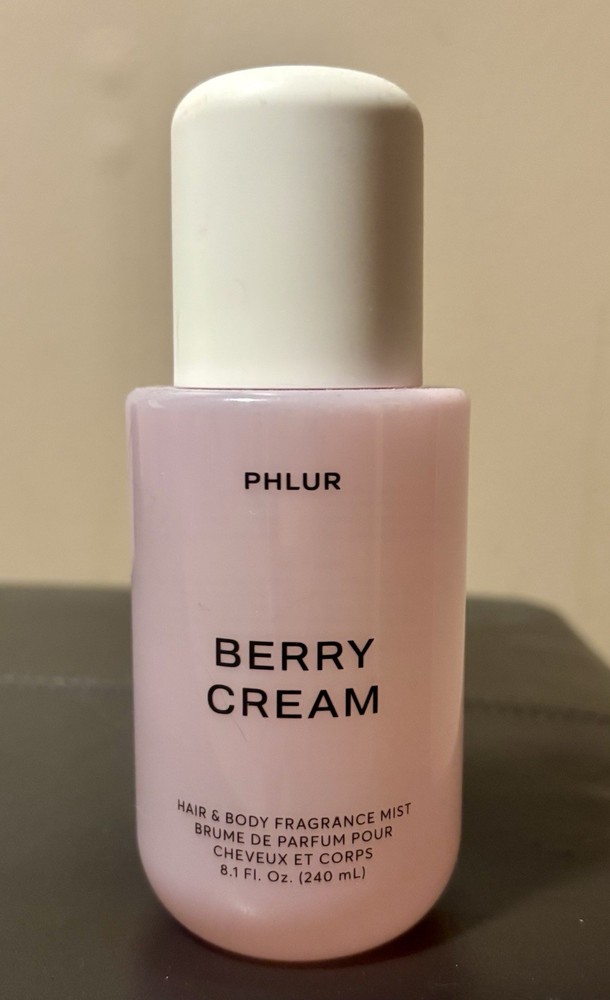 Phlur – BERRY CREAM BODY MIST 8 Fl Oz Spray Bottle Women’s Fragrance Perfume NEW