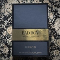 Lot of 3 Carolina Herrera Bad Boy 212 Parfum Cologne Samples 0.05 Fl Oz NEW