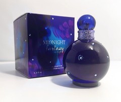 MIDNIGHT FANTASY Britney Spears 3.3 Oz 100ml Vintage Metallic Square Box 2KC1