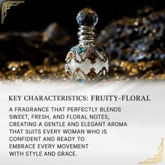 JAPARA oil perfume, Cleopatra scent, 8 ml. Luxurious and sweet fragrance.