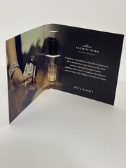 Bvlgari Mon Jasmin Noir Eau De Parfum 0.05 oz – SAMPLE – MINI VAP Spray ON CARD