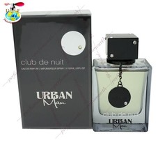 Club De Nuit Urban Man By Armaf 3.3/3.4oz. Edp Spray For Men New In Box