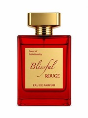 Blissful Rouge Unisex Perfume, Amber Woody Floral Scent, 3.4 Fl Oz