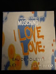I love love by Moschino for Women Mini Eau De Toilette Splash 4.9 ml/.16oz NIB