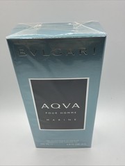 Aqva Pour Homme Marine Shampoo And Shower Gel Bvlgari 6.8 Oz New Boxed