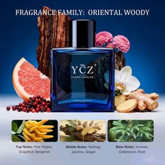 Ycz Charm Unfolds Marine Eau De Parfum for Men, Long Lasting Cologne with Fresh
