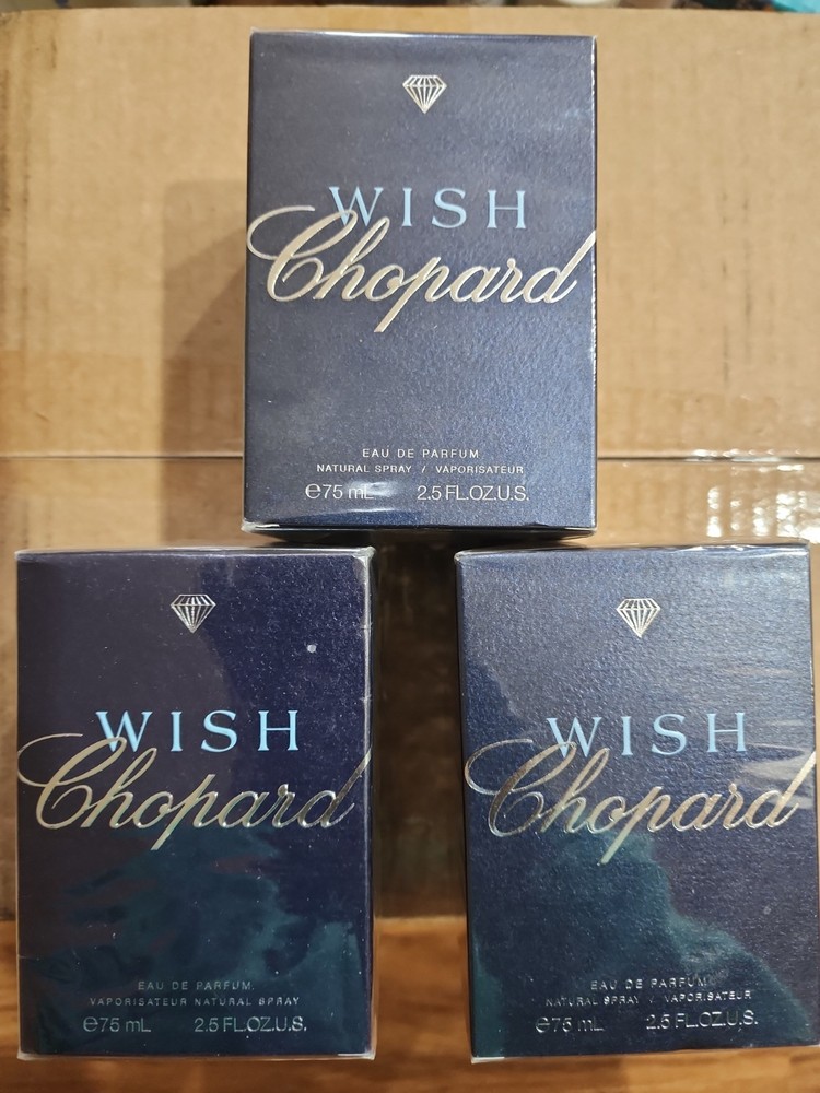 3Pack Wish by Chopard 75ml/2.5oz Eau de Parfum Spray New In Sealed Box Authentic