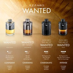 Azzaro The Most Wanted Parfum – Intense Mens 3.38 Fl Oz (Pack of 1), Black