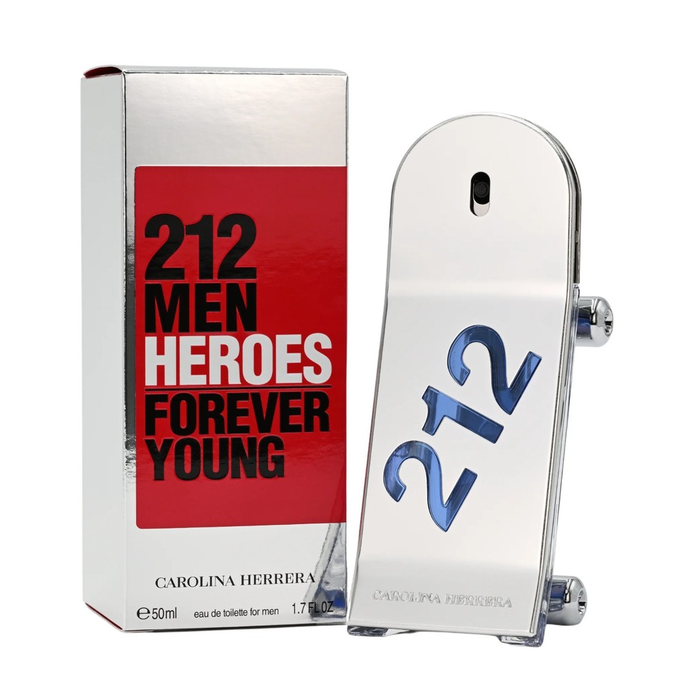 212 Men Heroes Forever Young by Carolina Herrera cologne EDT 1.7 oz New in Box