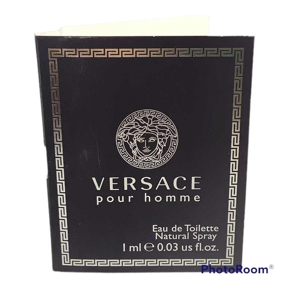 Versace Signature Pour Homme 0.03 oz 1 ml EDT Spray Mini Travel Sample Vial