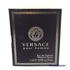 Versace Signature Pour Homme 0.03 oz 1 ml EDT Spray Mini Travel Sample Vial