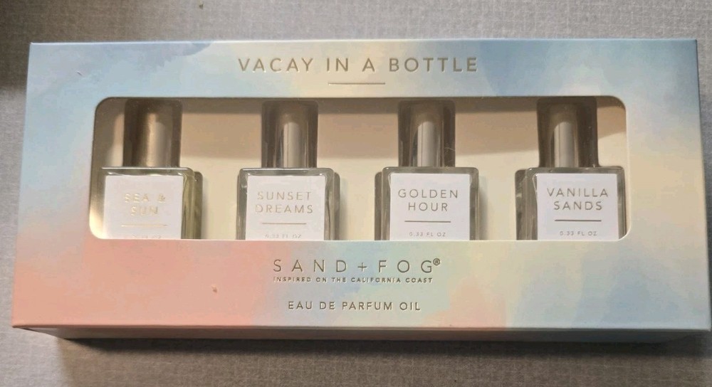 SAND + FOG Vacay In A Bottle Eau de Parfum Oil Rollerball Set 4 x 0.25 fl oz