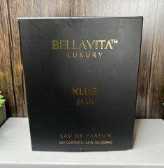 Bellavita Luxury Klub Man Eau de Parfum Spray, Regular Size 3.4 fl oz Exp 06/28