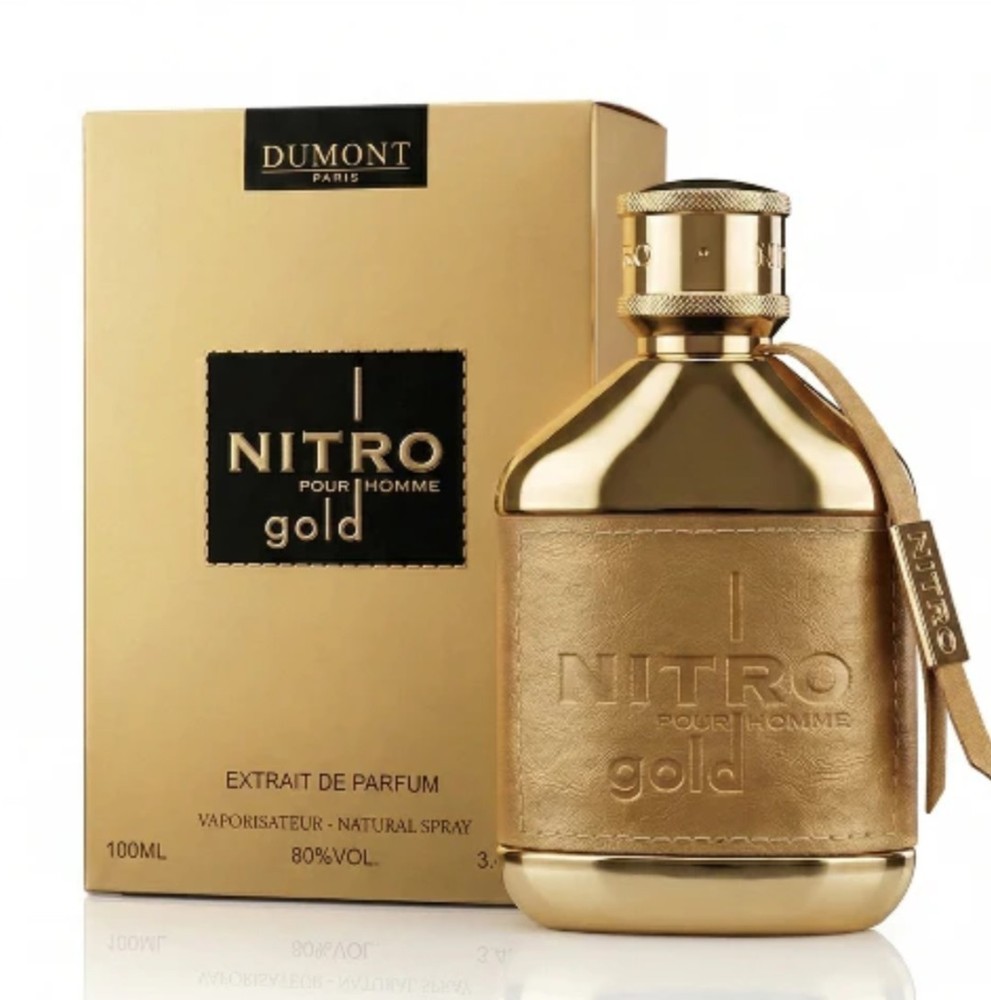 Dumont Nitro Gold Extrait De Parfum for Men 3.4 fl oz New In Box