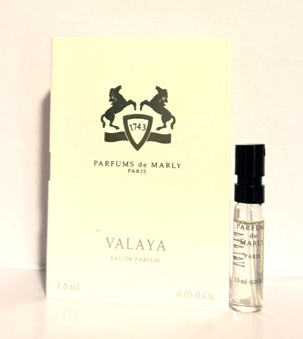 PDM Parfums De Marly VALAYA EDP Official Carded Sample Cologne Spray 1.5ml
