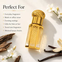 Sweet Oud – Perfume Oil, 6 mL Roll-On – Alcohol-Free Concentrated Arabian Attar