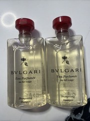 2x Bulgari Eau de PARFUMEE au the Rouge Shampoo 75 ml 2.5 fl oz Made in Italy