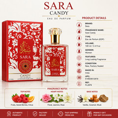Sara Candy Eau de Parfum Women’s Perfume 100ml 3.4 fl oz New Sealed