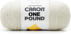 Caron One Pound off White Yarn – 2 Pack of 454G/16Oz – Acrylic – 4 Medium (Worst