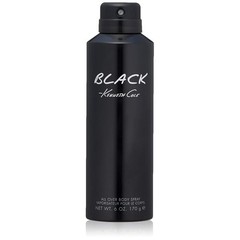Kenneth Cole Black All Over Body Spray for Men, Aromatic Woody Fragrance, Not…
